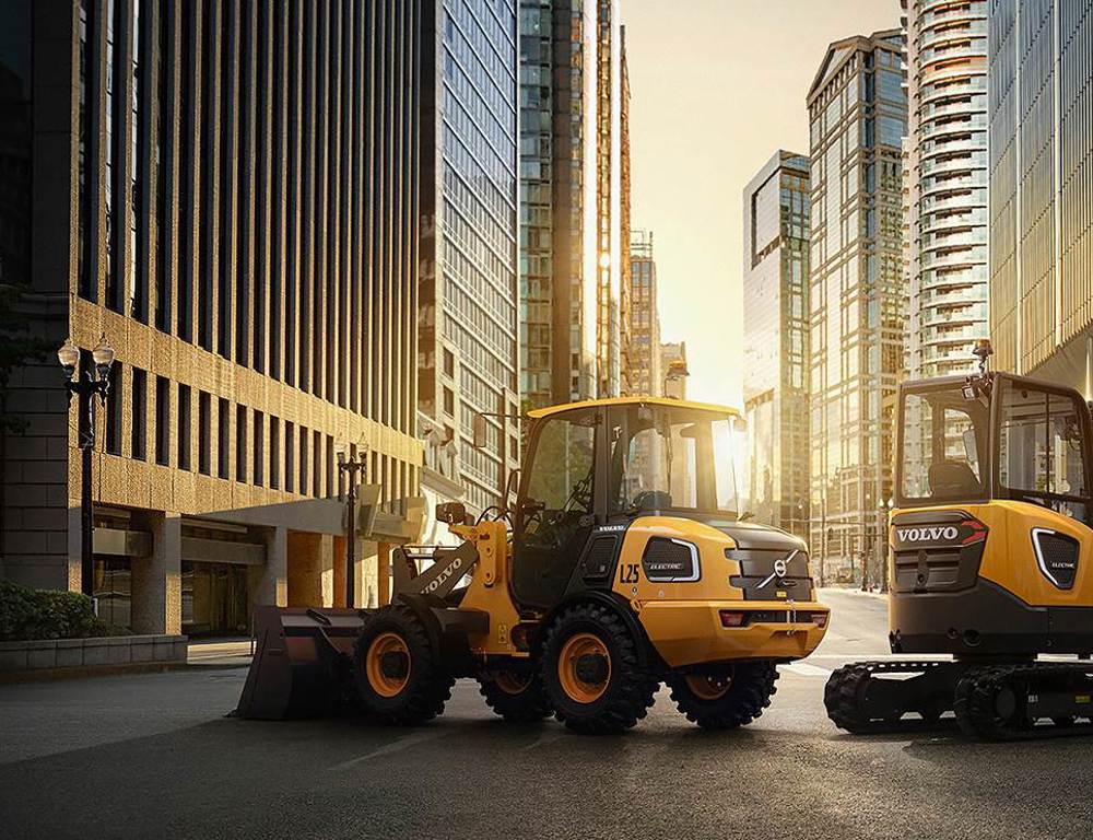 Elektrische Baumaschinen von Volvo